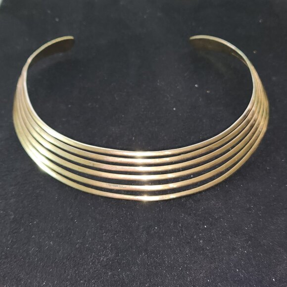 Vintage Brass Neck Cuff - Picture 5 of 5